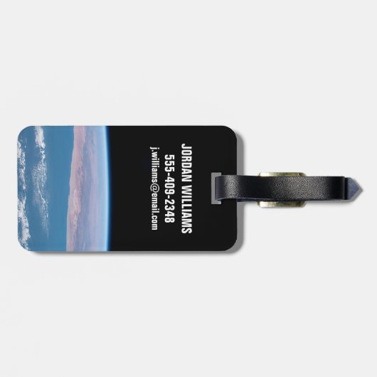 Uitzicht aan de zuidwestkust van Afrika. Bagagelabel (Achterkant horizontaal)