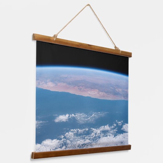 Uitzicht aan de zuidwestkust van Afrika. Hangend Wandkleed (Gebogen)