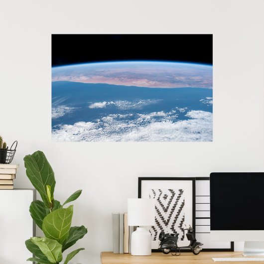 Uitzicht aan de zuidwestkust van Afrika. Poster (Thuiskantoor)