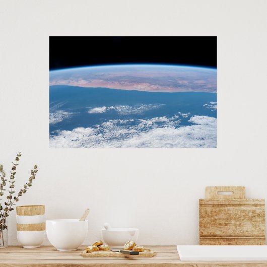 Uitzicht aan de zuidwestkust van Afrika. Poster (Keuken)