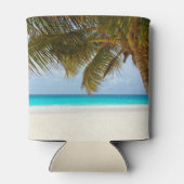 Uitzicht Aangepaste bruiloft voor palmbomen Blikjeskoeler (Achterkant)