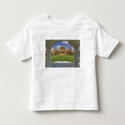 Uitzicht achterin van het hotel Umaid Bhawan Palac Kinder Shirts (Voorkant)