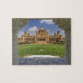 Uitzicht achterin van het hotel Umaid Bhawan Palac Legpuzzel (Horizontaal)