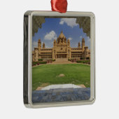 Uitzicht achterin van het hotel Umaid Bhawan Palac Metalen Ornament (Rechts)