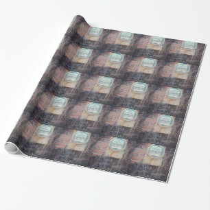 Uitzicht achterkant cadeaupapier