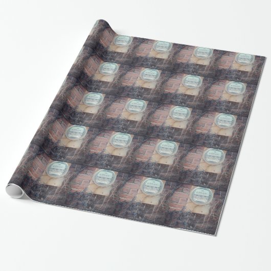 Uitzicht achterkant cadeaupapier (Uitgerold)
