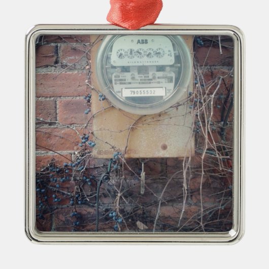 Uitzicht achterkant metalen ornament (Voorkant)