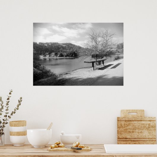 Uitzicht afdrukken op meer poster (Keuken)