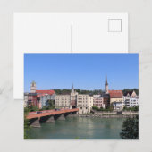 Uitzicht Altstadt Wasserburg vanaf de Zuideroever Briefkaart (Voorkant / Achterkant)