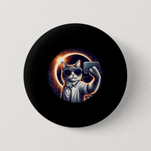 Uitzicht Amerikaanse totaliteit 2024 Funny Selfie  Ronde Button 5,7 Cm