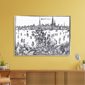 Uitzicht Antwerpen Canvas Afdruk (Insitu (Woonkamer))
