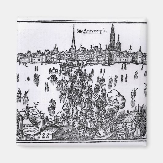 Uitzicht Antwerpen Magneet (Voorkant)