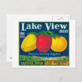 Uitzicht Apple Label meer - Watsonville, CA Briefkaart (Voorkant / Achterkant)