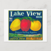 Uitzicht Apple Label meer - Watsonville, CA Briefkaart (Voorkant)