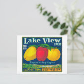 Uitzicht Apple Label meer - Watsonville, CA Briefkaart (Staand voorkant)