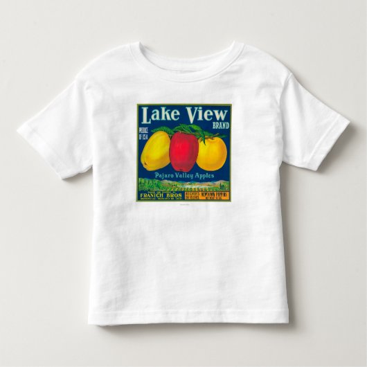 Uitzicht Apple Label meer - Watsonville, CA Kinder Shirts (Voorkant)