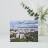 uitzicht athene briefkaart (Staand voorkant)