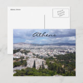 uitzicht athene briefkaart (Voorkant / Achterkant)