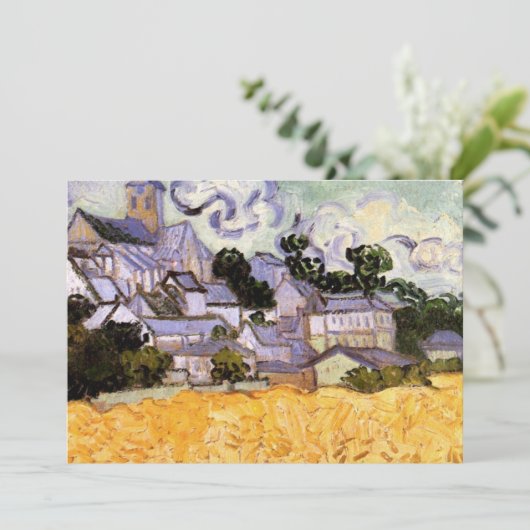 Uitzicht Auvers met kerk van Vincent van Gogh (Staand voorkant)