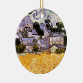 Uitzicht Auvers met kerk van Vincent van Gogh Keramisch Ornament (Rechts)