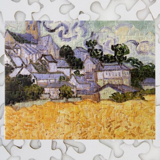 Uitzicht Auvers met kerk van Vincent van Gogh Legpuzzel