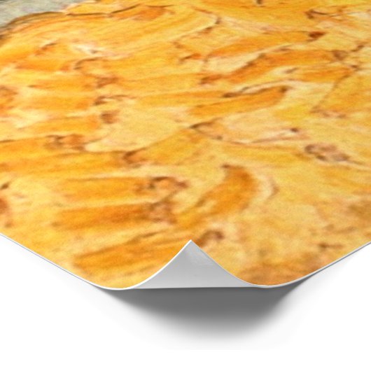 Uitzicht Auvers met kerk van Vincent van Gogh Poster (Hoek)