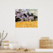 Uitzicht Auvers met kerk van Vincent van Gogh Poster (Keuken)