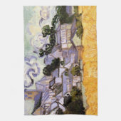 Uitzicht Auvers met kerk van Vincent van Gogh Theedoek (Verticaal)