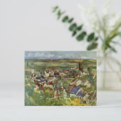 Uitzicht Auvers van Paul Cezanne Briefkaart (Staand voorkant)