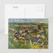Uitzicht Auvers van Paul Cezanne Briefkaart (Voorkant / Achterkant)