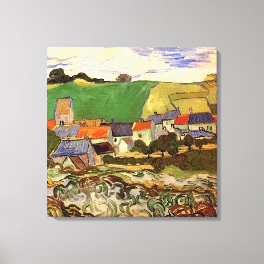 Uitzicht Auvers van Vincent van Gogh Canvas Afdruk (Voorkant)