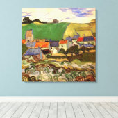 Uitzicht Auvers van Vincent van Gogh Canvas Afdruk (Insitu (Houten vloer))