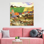 Uitzicht Auvers van Vincent van Gogh Canvas Afdruk (Insitu (Woonkamer))