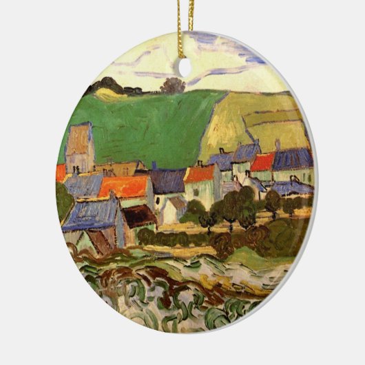 Uitzicht Auvers van Vincent van Gogh Keramisch Ornament (Links)