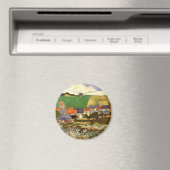 Uitzicht Auvers van Vincent van Gogh Magneet (Insitu (Vaatwasser))