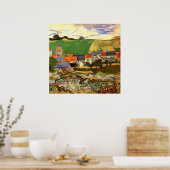 Uitzicht Auvers van Vincent van Gogh Poster (Keuken)