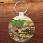 Uitzicht Auvers van Vincent van Gogh Sleutelhanger (Voorkant)