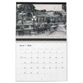  Uitzicht B&W-Briefkaart van Vichy Frankrijk Kalender (Mar 2026)