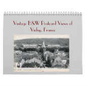  Uitzicht B&W-Briefkaart van Vichy Frankrijk Kalender (Hoes)