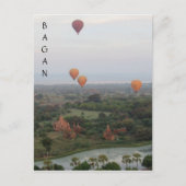 uitzicht bagan ballon briefkaart (Voorkant)
