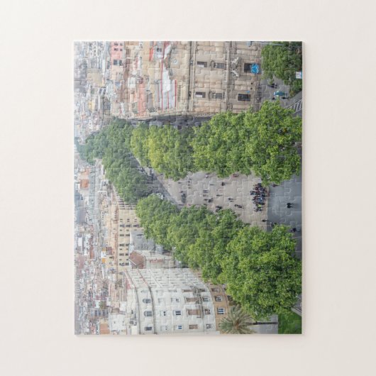 Uitzicht Barcelona La Rambla Legpuzzel (Verticaal)