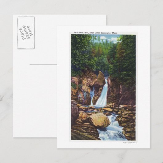 Uitzicht Bash-Bish Herfsten bij Great Barrington Briefkaart (Voorkant / Achterkant)