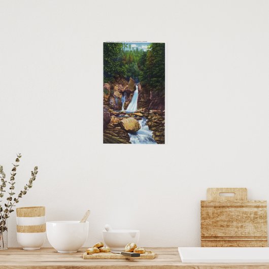 Uitzicht Bash-Bish Herfsten bij Great Barrington Poster (Keuken)