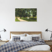 Uitzicht Battle Ground, nu Lexington Green Canvas Afdruk (Insitu (Slaapkamer))