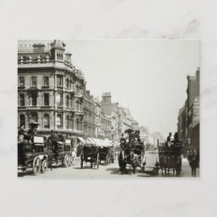 Uitzicht benedenlangs Oxford Street, Londen (foto) Briefkaart