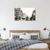 Uitzicht benedenlangs Oxford Street, Londen (foto) Canvas Afdruk (Insitu (Slaapkamer))