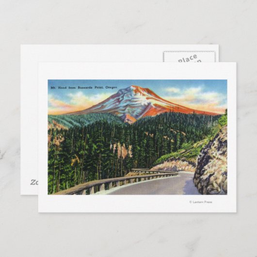 Uitzicht Berg uit Buzzards Point Briefkaart (Voorkant / Achterkant)