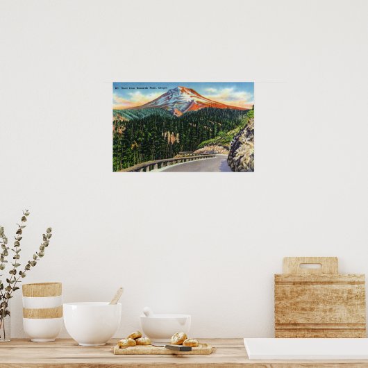 Uitzicht Berg uit Buzzards Point Poster (Keuken)