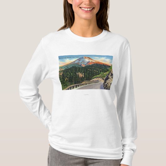 Uitzicht Berg uit Buzzards Point T-shirt (Voorkant)