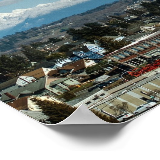 Uitzicht Bergweidegebied van Everett, WA Poster (Hoek)